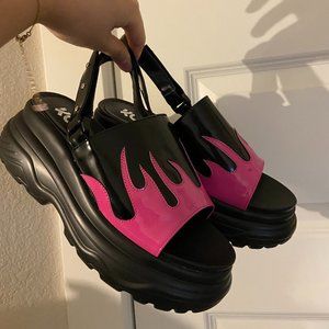 Flame Platform Sandals (Size 7)
